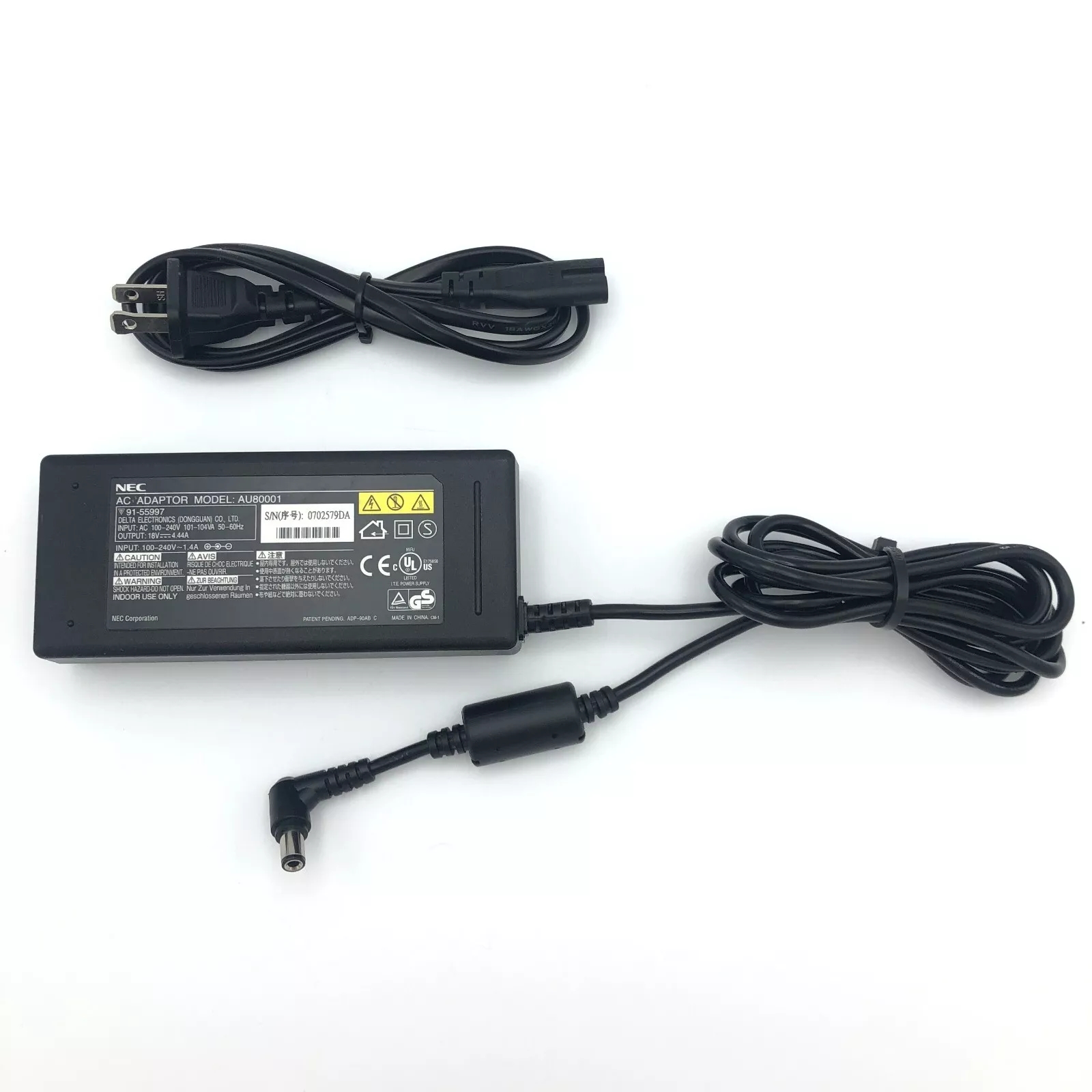 *Brand NEW*Genuine NEC 18V 4.44A AC Adapter AU80001 6.5x3.0mm Power Supply